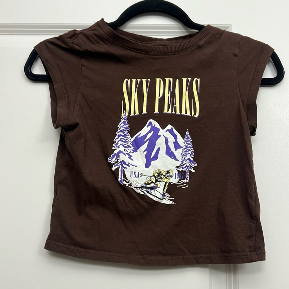 Brown baby tee from h&m